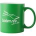 Bodensee Kollektion "Mettnau" - Tasse grün / weiß, Wellen mit Bodensee mein See