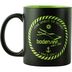 Bodensee Kollektion "Mettnau" - Tasse grün / weiß, Wellen mit Bodensee mein See