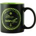 Bodensee Kollektion "Mettnau" - Tasse grün / weiß, Wellen mit Bodensee mein See