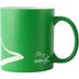 Bodensee Kollektion "Mettnau" - Tasse grün / weiß, Wellen mit Bodensee mein See
