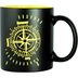 Bodensee Kollektion "Mettnau" - Tasse grün / weiß, Wellen mit Bodensee mein See