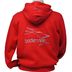 Bodensee Pullover Hoody mit Zipper &quot;Kirchberg&quot;, rot, S