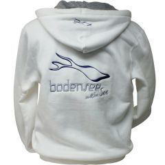 Bodensee Pullover Hoody mit Zipper "Kirchberg", weiß, M