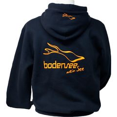 Bodensee Pullover Hoody mit Zipper "Kirchberg", weiß, L