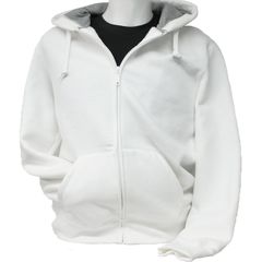 Bodensee Pullover Hoody mit Zipper "Kirchberg", weiß, L