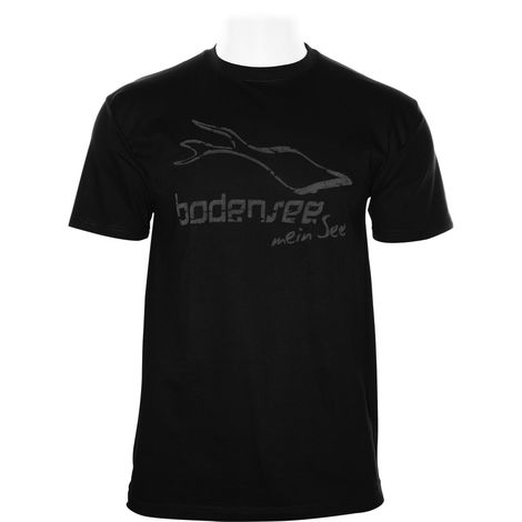 Bodensee Herren T-Shirt Werd, schwarz, S