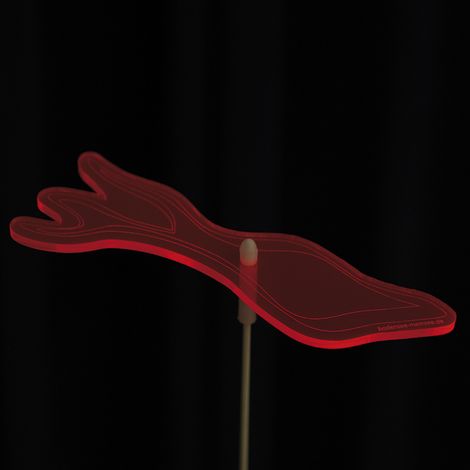 Bodensee Lichtsammler "Goldbach", rot, 13 cm